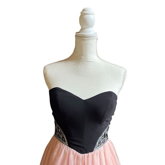 Blondie Nites by Stacy Sklar Strapless Formal Prom Homecoming Dress Tulle US 3 - Picture 2 of 15